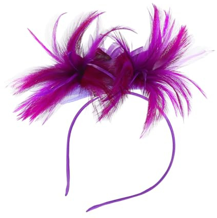 Hemobllo Bandeau pour Femmes Forme Petit Chapeau Style Vintage Élégant Fascinatrice en Nylon Léger et Respirant pour Goûter ou Occasions Diverses