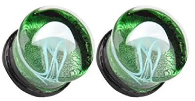 RDSGYZ 2 st söta öron stretching kit, tunnlar öronproppar nybörjare glas kroppspiercing set havsveter och glas för unisex, 12mm(1/2 inch), Glas, Ingen ädelsten