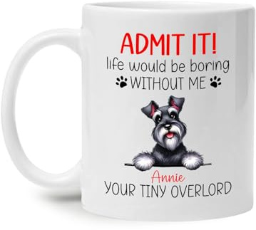 Schnauzer Gigante Tazas Té Cerámica Tazón‌ De Café Graciosa Tazón‌ Regalos Novedosos Para Amigos Trabajo Colegas 330Ml