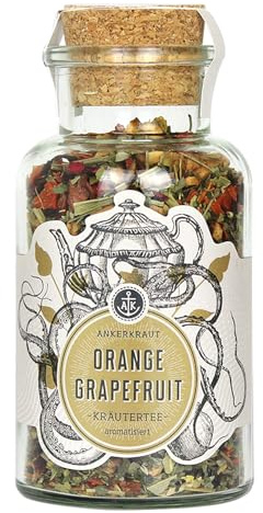 Ankerkraut Orange Grapefruit Kräutertee, Korkenglas