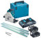 Makita DSP600PT2 36v Twin 18v Brushless Plunge Cut Circular Saw 2X Guide Rails