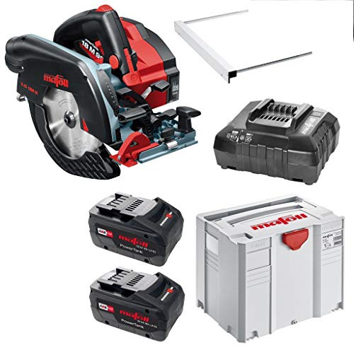 Mafell Akku Handkreissäge K 65 18M bl im T-MAX mit 2 x 18V Akku Ladegerät 91B701