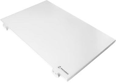 SENO & SENO Tagliere rettangolare da cucina in polietilene con fermi | Superficie antiaderente e resistente agli urti | Disponibile in diverse dimensioni e colori (bianco,50x40x2)