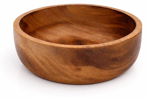 Schöne handgefertigte Servierschale aus Mangoholz, 6 x 2 cm, für trockene Früchte, Chips, Couchtisch, Arbeitsplatte, Schlüsselschale, Geschirr, Küche, Wohnzimmer, Heimdekoration, Akzente, Geschirr