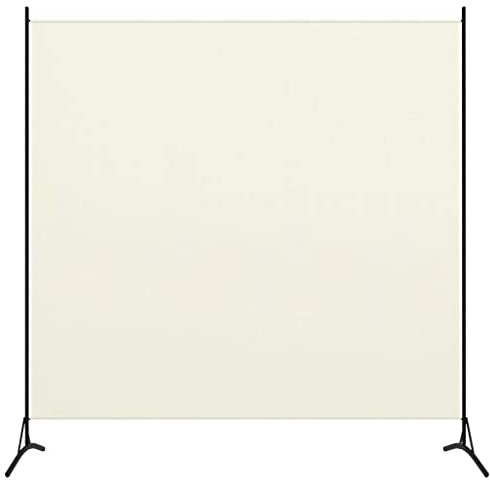 HOMIUSE 175 x 180 cm, separador de ambientes, para balcón, protección visual, para interiores, para balcón, protección de balcón, toldo lateral, extensible, color crema y blanco