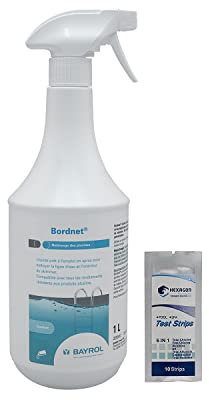 BAYROL BORDNET - 1L | Nettoyant Liquide pour Ligne d'eau + 10 Tests HPS OFFERTS 6 en 1