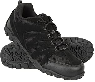 Mountain Warehouse Outdoor Womens Hiking Shoes - Suede & Mesh Upper, Mesh Lined Trainers - for Spring Summer, Hiking, Walking & Outdoors