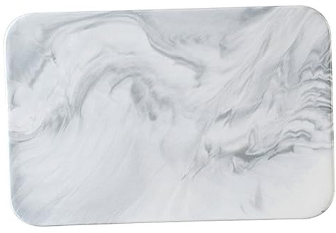 BESTonZON Tabla De Cortar De Marmol Placa De Mármol para Cortar Bloque De De Mármol Tabla De Pan De Mármol Tabla para Cortar Carne Cortar Tabla De Quesos Bandeja De Placa Marmol Pan De Molde