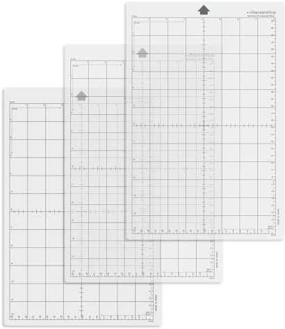 3 Bögen Silhouetten Portrait Schneidematten selbstklebend klebrig Quilten Schneidematten praktische PVC-Schneidematten 30,5 x 20,3 cm 3 Bögen Silhouetten Portrait Schneidematten PVC Schnittmatten 30,5
