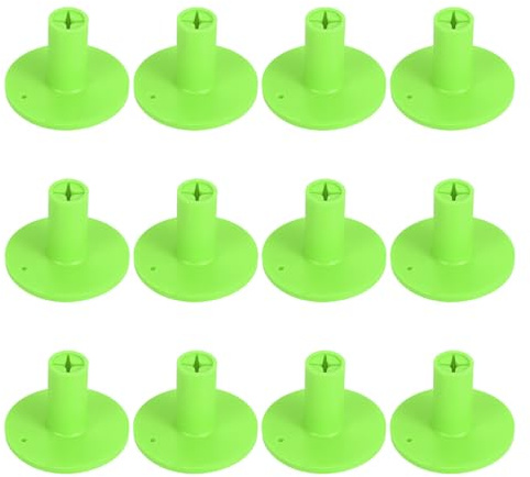 PATIKIL Soporte de Goma para tee de Golf 12 Piezas 1.4 tee de Práctica de Golf para Entrenamiento en el Campo de Golf y en Interiores Sostenedor Estable de Bolas de Golf Verde