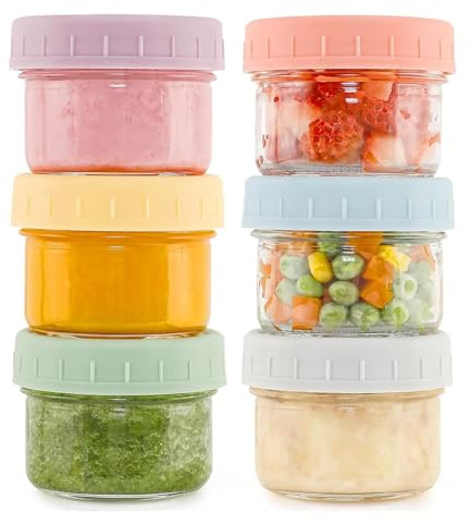 6 Pack Salad Dressing Container To Go, 80ml Small Containers with Lids | Glass Jars with Lids Dressing Containers Sauce Cups, Leakproof Reusable for Lunch Box Work Trip