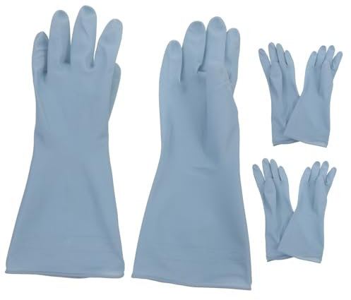 Cabilock 3paare Wasserdichte Gummihandschuhe Für Geschirrspülen Und Reinigung Leicht Flexibel s Wiederverwendbare Haushaltshandschuhe Für Optimale Hygiene Und Komfort