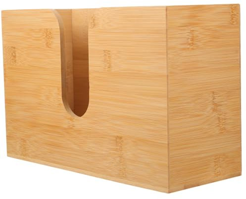 KONTONTY Papierhandtuchhalter Zur Wandmontage Holz Für Badezimmer Küche Mit Abdeckung Einfacher Zugriff Für Kinderfreundliche Höhe Aufbewahrungslösung Für Taschentücher