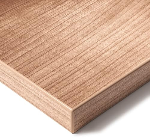 E.For.U® Tischplatte 160x80 cm, Schreibtischplatte 25 mm stabile, Made in Europe, Perfekt für höhenverstellbare Schreibtische, Esstisch (Nussbaum)