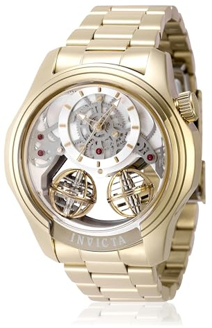 INVICTA Specialty 48900 Reloj de Hombre - Movimiento de Cuarzo - Acero Inoxidable con Esfera Plateada - 46 mm