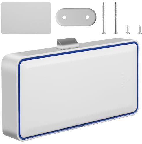 Vaileal Serratura Elettronica per Armadi: 5 Pezzi Meccanismo di Chiusura Invisibile per Cassetti, Serratura a Sensore IC Alimentata a Batteria, per Armadi e Mobili (Bianco)