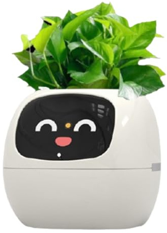 Pqahffowr - Jardinera inteligente de , maceta de interior recargable por USB para decoración interior, hace que el cultivo de plantas sea fácil y divertido,