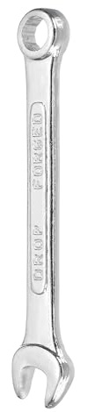 sourcing map Llave combinada de 7 mm, caja métrica de 12 puntos y extremo abierto, acero chapado en zinc, herramienta de llave de doble extremo para reparación de automóviles, tuberías, muebles