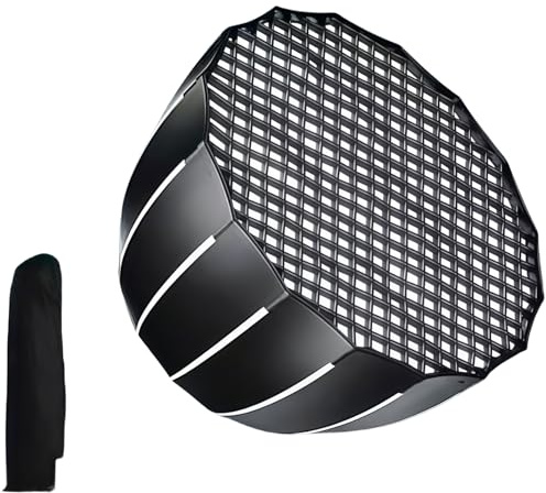 Kit de iluminación de Softbox con cuadrícula de Panal y difusores - Modificador de luz Octogonal y Rectangular para fotografía, Video y Estudio de Estudio