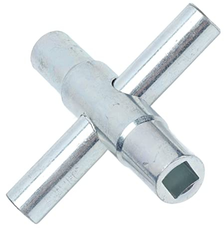 HWGING Chiave a Davanzale a 4 Vie 4 in 1 per Rubinetto Dell'acqua, Chiave a Croce, per Bagno