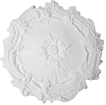 Qianly Rosace de Plafond pour Luminaires, Décoration Vintage En Polyuréthane pour Salons, Auvents D'hôtels, Restaurants et Maisons