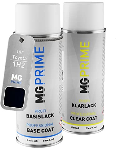 MG PRIME Billack sprayburk för Toyota 1H2 Dark Steel Mica + klarlack