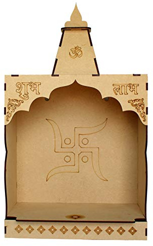 eSplanade DIY MDF Temple Puja Mandir Temple for Home Shop Office | Build Your Own Mandir | Pooja Articles