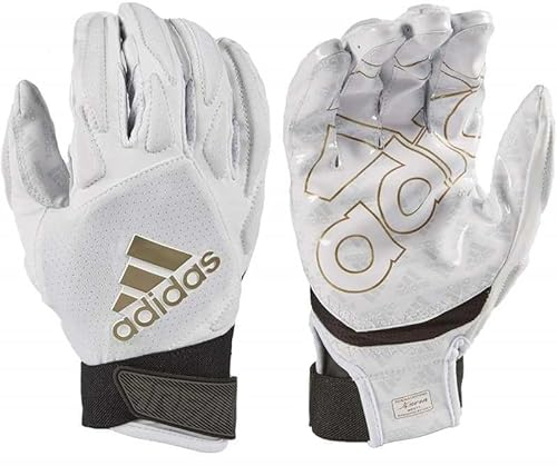 adidas Freak 4.0 Padded Receiver Adult Football Gloves, White, 4XL