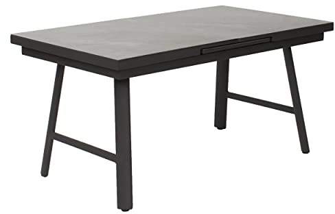 LC Garden »Bondino« Dining Ausziehtisch H-Fuß anthrazit 160/210x90x75cm Gartentisch
