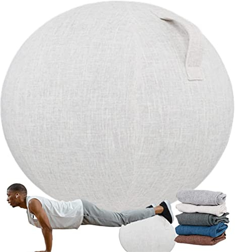 WoCOyo Übungsballbezug, 55/65/75 cm Sitzball Büro Bezug, rutschfest Yoga Ball Hülle, Staubdicht Gymnastikball Überzug, für Fitnessball Pilates Yoga Ball Balance Ball (Ohne Ball),001,55cm