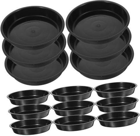 Cabilock 25pièces Plateaux Plastique pour Pots De Fleurs De Coupelles Étanches Idéales pour Intérieur Et Extérieur Pratiques Et Légères Gardent Eau Terre Propres