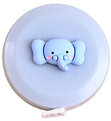 Metro a nastro retrattile per bambini, 152 cm, 1,5 m, morbido e carino, per sarto, cucito, artigianato, tessuto, piccolo metro a nastro flessibile, metro retrattile per bambini, metro a nastro da 152