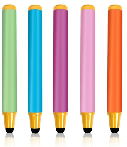 Stylus Pens for Touch Screens, Crayon Stylus Pen for iPhone Ipad Air Mini Pro, Android Tablet, Dragon Touch, Compatible with All Touch Screens (5 Pack)