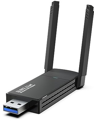 Folceretsc USB 3.0 1300Mbps Dual Band WiFi Adapter, 2.4G/5G, WPA/WPA2, USB Wifi Dongle, Network Card, WiFi Module for PC