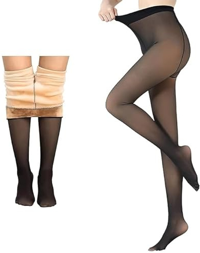 ALYNE Winter Warm Thermal Fleece Lined Thick Tights Women Slim Fit Leggings Pants Waist (Size : 26 to 34 Inch Stretchable)