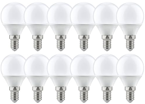 NCC-Licht LED Leuchtmittel P45 Tropfen 5,5W = 40W E14 matt 470lm warmweiß 2700K (12 Stück)
