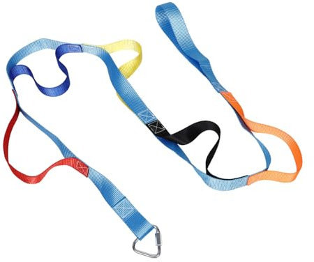 HEMOTON Multifunktionale Kinder Strickleiter Kletterseil Aus Robustem Material Weiche 2m Leiter Mit 6 Sprossen Für Outdoor Klettern Kinder Spielplatz Und Naturerkundung