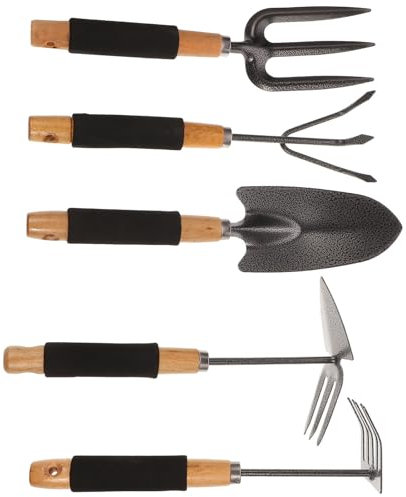 Mipcase Set Di Attrezzi Da Giardino Ergonomici Pala Attrezzi Da Giardinaggio Multiuso Per Piantare