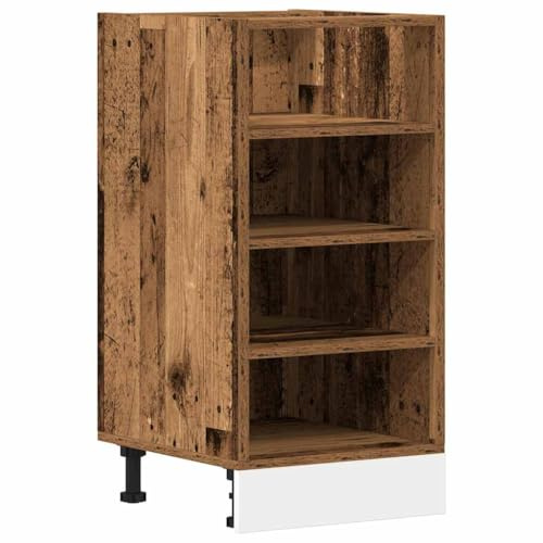 vidaXL Unterschrank Riga Altholz-Optik 40x44,5x81,5 cm Holzwerkstoff