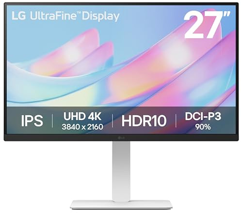 LG 27US550-W 27-inch Ultrafine IPS 4K UHD HDR10 Computer Monitor, White