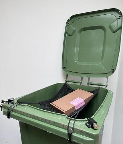 Wheelie Bin Lid Lock, One-Way Locking System, Fits Any Wheelie Bin