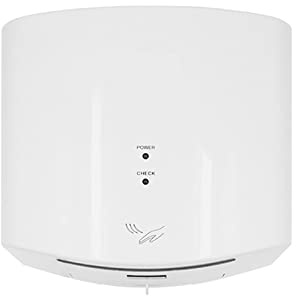 Asciugamani, Asciugamani automatico con sensore Asciugamani ad aria ad alta velocità da 1400 W Asciugamani for bagni igienici,Forte flusso d'aria(2630S White)