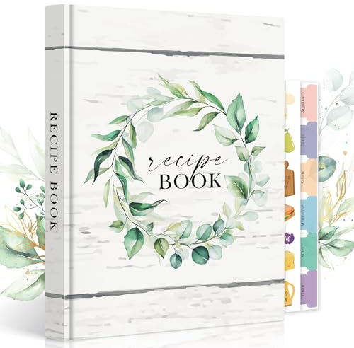 Lanpn B5 Libro di Ricette, Quaderno per Ricette da Scrivere Il Mio Ricettario in Pelle, Recipe Cook Journal Book to Write in Your own Recipes, Libri di Cucina Cooker Girl Libro, Inglese