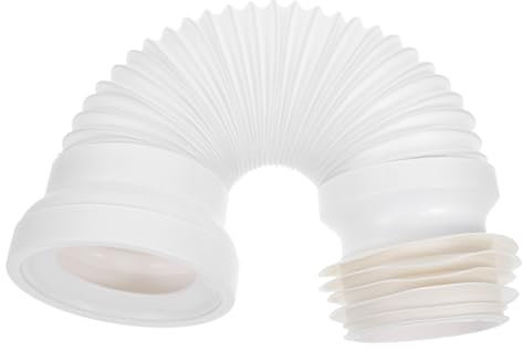 Tubo di Scarico Wc Estensibile Bianco in Plastico per Bagno