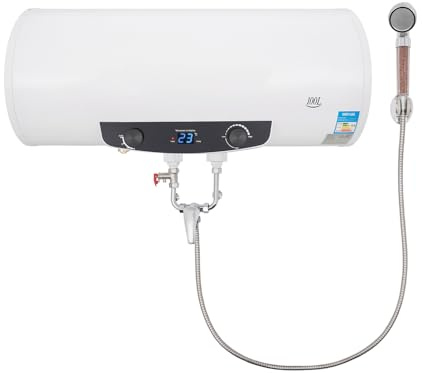 Xlsdlvcnxz 15.9 Gallon Electric Water Heater 110V Digital Thermostat Wall Mounted with Hand Shower for Home Use