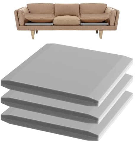 Gommapiuma Cuscino per Divano, Gommapiuma per Imbottitura Cuscini Divani, Poltrone Alta Densità 40, Lastra Gommapiuma Comfort Elevato, Schiuma di Riparazione Divano, 50 x 50 x 5 CM