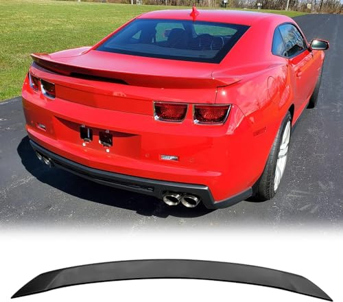 BaoHYeS Aileron de coffre compatible avec Chevrolet Camaro 2010-2013, ABS, noir mat, style ZL1, couvercle arrière Racing Wing