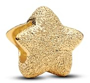 PANDORA Strukturierter Stern Mini-Charm 764050C00 Charm Anhänger