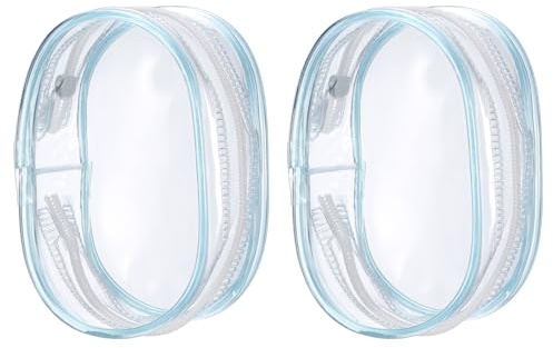 PATIKIL Clear Display Bag Pouch for Collectibles Pompom Ball Portable Mini Doll Pouch Carrying Case Blind Box Figures Display