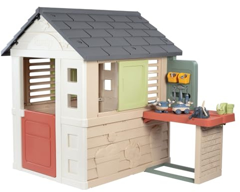 SMOBY LIFE NATURE PLAYHOUSE Plus WORKSHOP